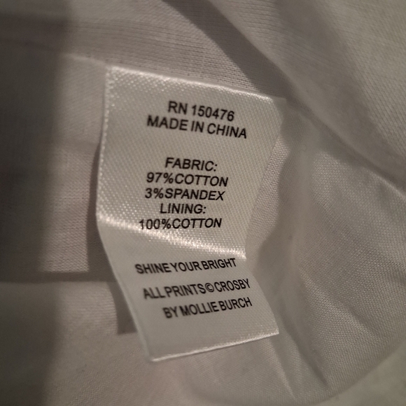 CROSBY by Mollie Burch Colorful Abstract Mini Cotyon Dress Size Medium - Picture 8 of 9